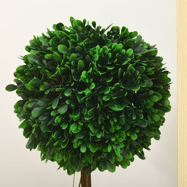 Kunstigt buksbom sæt af 2, UV-bestandige kunstige planter, 60cm, i urtepotte, til stue, grøn