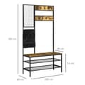 Miniatyrbilde 4 av 10: Stoffveske, stål, rustikk brun
