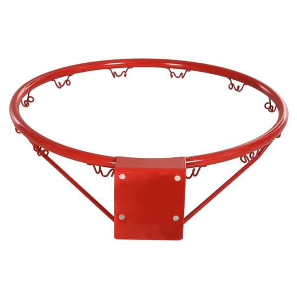 Basketballnett Basketballbøyle med nett, stålrør + nylon, rød + blå + hvit, ø46 cm