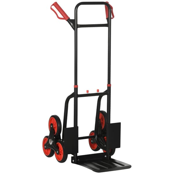 Trappeklatrer 150 kg sæk lastbil transport lastbil håndtag højdejusterbart foldbart stål 45 x 60 x 109 cm