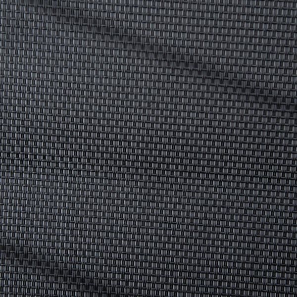Hopfällbar strandstol, 7 nivåer justerbar, väderbeständig, med dyna, textlinje, polyester, metall, 137 x 63,5 x 100,5 cm, svartAoso