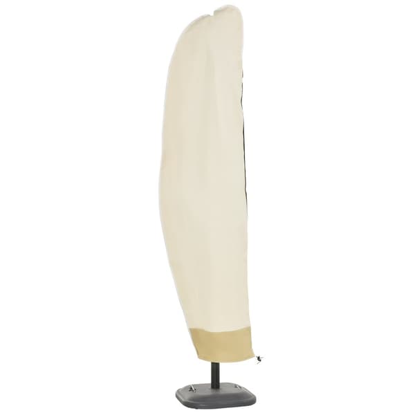 Suojapäällinen uloke sateenvarjon sateenvarjon päällinen vetoketjulla, Oxford, beige, 56x220cm