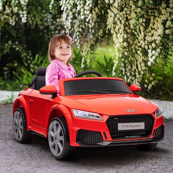 Lasten sähköauto kaukosäätimellä, MP3, 3-6 vuotta, PP, punainen, 102x60x44 cm