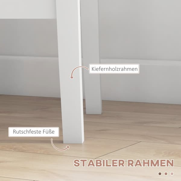 Spisegruppesæt Med 3, Spisebord Med 2 Stole, Køkkenbordssæt Til 2 Personer, Spisestuegruppe, Bordgruppe Til Køkken, Stue, Fyrretræ, Hvid