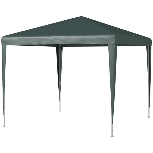 Gazebo 2,7 X 2,7 M Partytelt Havepavillon Havetelttelt Til Altan Terrasse Stål Mørkegrøn