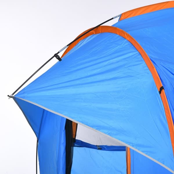 Bagtelt Biltelt 6 Personers Kuppeltelt Med 3 Dørs Vindues Bagklap Telt Til Campingvogn Suv Polyester Blå