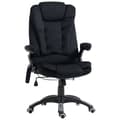 Miniatyrbillede 1 af 10: Kontorstol Vippefunktion Massagestol Varmefunktion Ergonomisk Højdejusterbar Op Til 120 Kg Sort