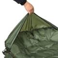 Miniatyrbillede 9 af 10: Campingtæppe Sovepose 3-4 Sæson Voksen Foldbar Sovepose Med Bæretaske Udendørs Taft Grøn