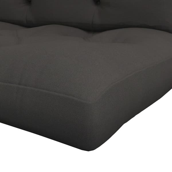 Pallepude Sæt Med 2 Bænkhynder Med Uv-Beskyttelse Sædehynde Polstret Havebænkpude Til Pallesofa, Balkon, Polyester, Mørkegrå