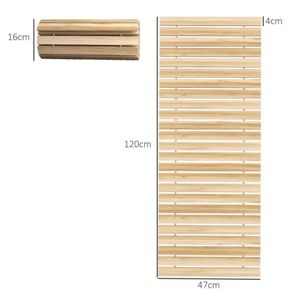 Aurinkoinen 120 Cm Puutarhapolku, Rullapolku, Säänkestävä Puutarhaporras, Kuusipuusta Valmistettu Koristeellinen Puuaskelma, Puutarhaan, Parvekkeelle,