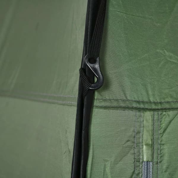 Pop-Up Brusetelt Toilettelt Til Camping, Mobilt Udetoilet, Mørkegrønt, Med Bæretaske, 126X124X189Cm