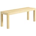 Miniatyrbild 1 av 10: Bänk 2-Sits Träbänk Matsalsbänk I Lantlig Stil, Köksbänk För Vardagsrum, Upp Till 240 Kg, Furu, Natur, 120X33X45Cm