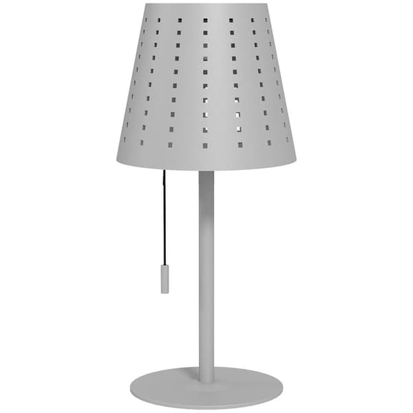 Solar Bordslampa Outdoor Led, Batteri, Dimbar, Ip44 Vattentät, Bärbar, Ljusgrå, För Nattljus & Skrivbord