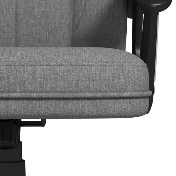Kontorstol Ergonomisk Datamaskinstol Med Vippefunksjon, Høydejusterbar, Nakkestøtte, Armlener, Grå, Linlook, 66X75X110-120Cm