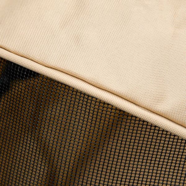Hundevogn Hundevogn Med Sammenleggbar Funksjon Kjæledyrvogn For Små Hunder Og Katter Kjæledyrvogn Kattevogn Oxford Khaki 67 X 45 X 96 Cm