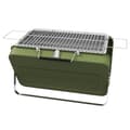Miniatyrbilde 1 av 10: Bordgrill, Kullgrill Med Kullbrett, Grillstativ, Håndtak, Piknik, Hage, Rustfritt Stål, Grønn