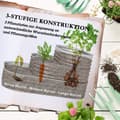 Pikkukuva 6 / 10: Metallikorotettu Sänky 3-Kerroksinen Istutuslaatikko Tee Itse Kukkalaatikko Yrttipeti Turvareunoilla Kasvissänky Puutarhaparvekkeelle Hopea