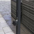 Miniatyrbilde 10 av 10: Cantilever Paraply Ca Ø3 M Parasoll Med Sveiv, Vippbar Markedsparaply, Roterende Hageparaply For Balkong, Terrasse, Metall, Mørkegrå.