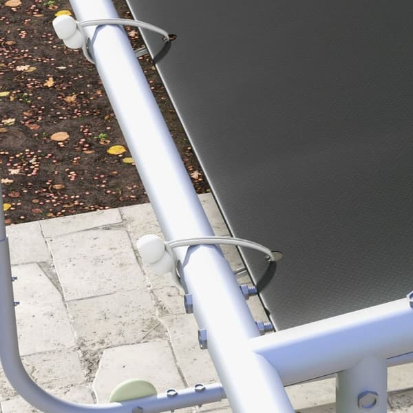 Pergola, Ca. 3 X 3 M Pavillon, Terrasseoverdækning Med Uv-Beskyttelse, Sandsæk, Havepavillon, Terrassepavillon Med Hjul Til Altan, Oxford.