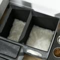 Miniatyrbillede 10 af 10: 2 Skåle I Rustfrit Stål, Katteseng, Til Små Dyr Op Til 8 Kg, Polyester, Grå