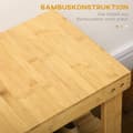 Miniatyrbilde 8 av 10: Skobenk, Skostativ Med 3 Nivåer, Bambusbenk, Garderobebenk For 6 Par Sko, Skooppbevaring, Naturlig, 70 X 28 X 45 Cm