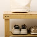 Miniatyrbilde 9 av 10: Skobenk, Skostativ Med 3 Nivåer, Bambusbenk, Garderobebenk For 6 Par Sko, Skooppbevaring, Naturlig, 70 X 28 X 45 Cm