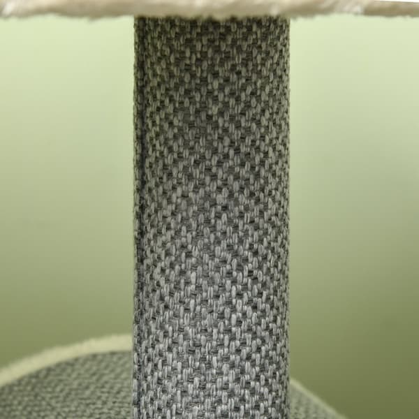 Kradsestolpe 104 Cm Med Legebold & 2 Liggeområder Kattetræ Til Katte Op Til 5 Kg, Sisal, Grå