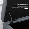 Miniatyrbillede 9 af 10: Bænk, Polstret Bænk Med Opbevaringsplads, Sengebænk Med Låg, Linnedlook, Brystbænk, Opbevaringsbænk Til Stue, Soveværelse, Grå