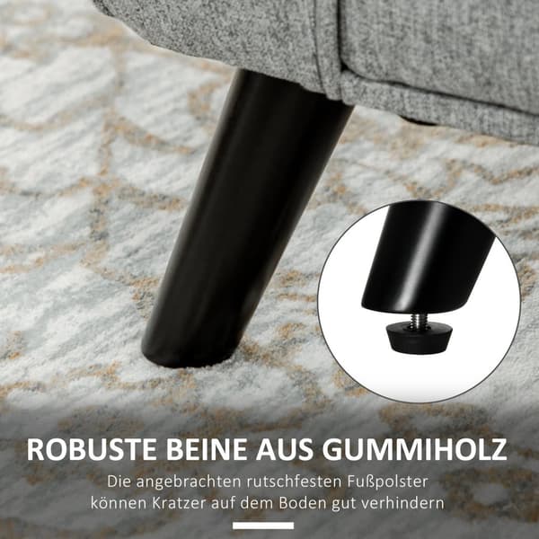 Benk Med Oppbevaringsplass, Sengebenk, Polstret Benk Med Linlook, Brystbenk Med Armlen, Oppbevaringsboks, Lys Grå