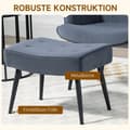 Miniatyrbild 6 av 10: Relax Stol Sammetsöverdrag Armstöd Fotpall Matstol Relax Stol