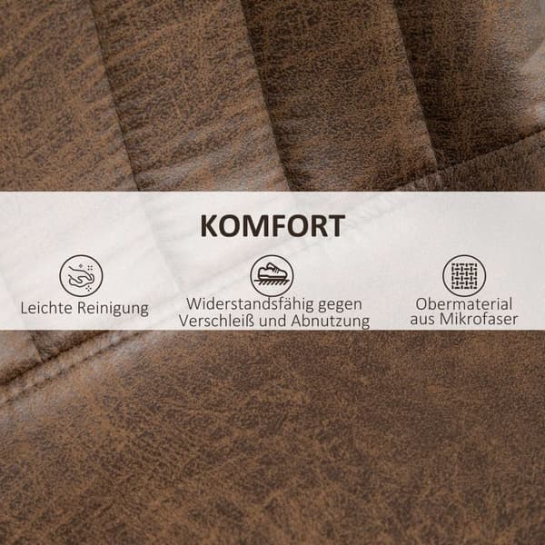 Sett Med 2 Barkrakker, Kjøkkenkrakker, Benkestoler, Høydejusterbar Med Fotstøtter, Svingstol, Brun, Polyester, 43 X 46,5 X 89-110 Cm
