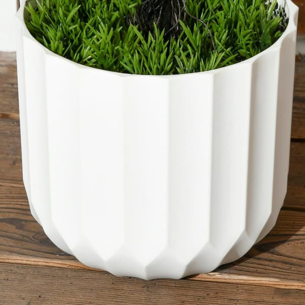 Kunstig Cypres Plantesæt På 2, 90 Cm Kunstig Plante, Kunstigt Træ I Potte, Stueplante Med Kunstig Mos Til Indendørs, Udendørs, Grøn