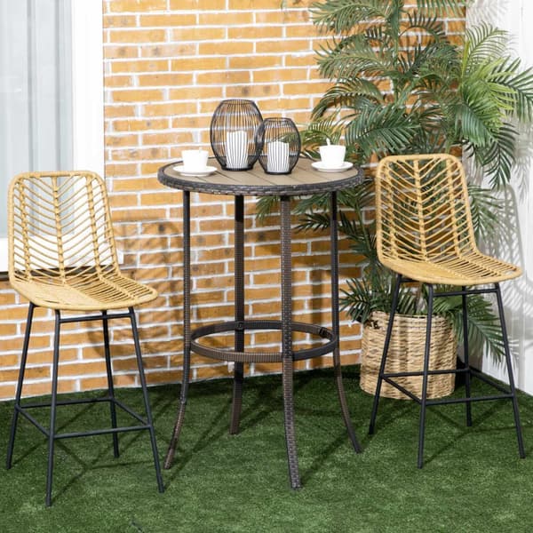 Baarijakkarasarja 2 Kpl, Rat Look -Baarituolit, Selkänojalliset Työtuolit, Boho Design -Keittiöjakkarat, Työtuolit, Keittiö, Terästä, Keltainen