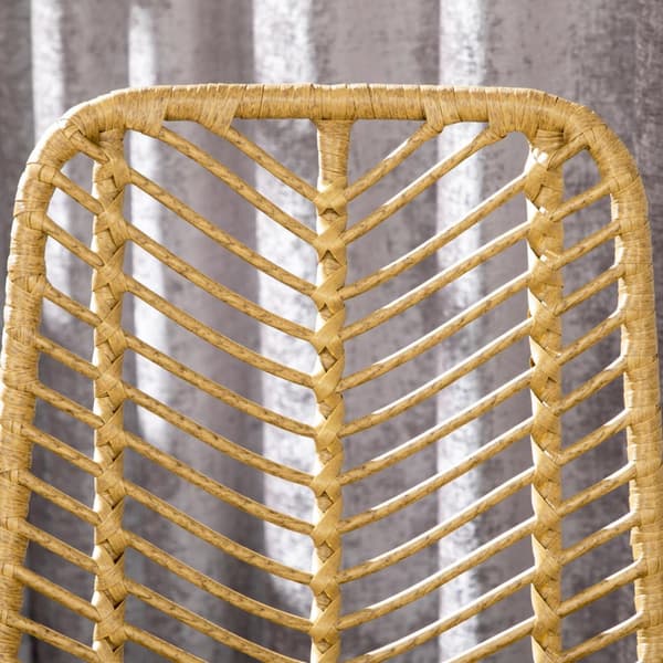 Baarijakkarasarja 2 Kpl, Rat Look -Baarituolit, Selkänojalliset Työtuolit, Boho Design -Keittiöjakkarat, Työtuolit, Keittiö, Terästä, Keltainen