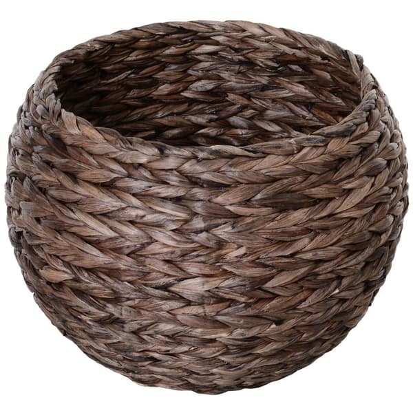 Rattan Cat Basket Cozy Cat Cave Vesihyasintista, Tummanruskea, Ihanteellinen Olohuoneeseen, 50X42X60Cm