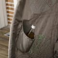Miniatyrbilde 10 av 10: Hagestol 2-Seters Kurvstol Med Sammenleggbar Kurv Papasan Stol Med Pute Lounge Stol For Balkong Patio Stål Sand 126 X 75 X 142 Cm