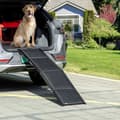 Miniatyrbillede 3 af 10: Kæledyrsrampe, Sammenklappelig Aluminiumshunderampe, Skridsikker, Til Biler, Lastbiler, Suv'Er, Op Til 40 Kg, Bagagerumsrampe