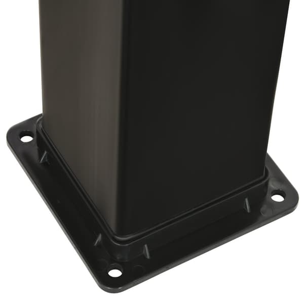 Solbruser 40L, Udendørs Bruser, Poolbruser Med Fodbruser Og Regnbruser, Vandtemperatur Op Til 60°C, Inklusive Monteringsmateriale, Sort