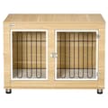 Pikkukuva 8 / 10: Dog Kennel Pöytäkoiran Häkki Koiran Talon Tyyny Double Doors Oak