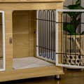 Pikkukuva 9 / 10: Dog Kennel Pöytäkoiran Häkki Koiran Talon Tyyny Double Doors Oak