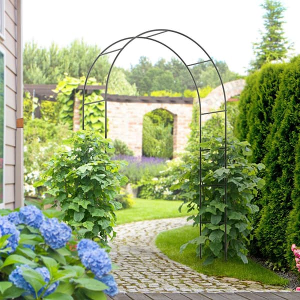 Rose Arch Metal Arch Have Arch Klatreplanter Sort 140 X 40 X 240 Cm