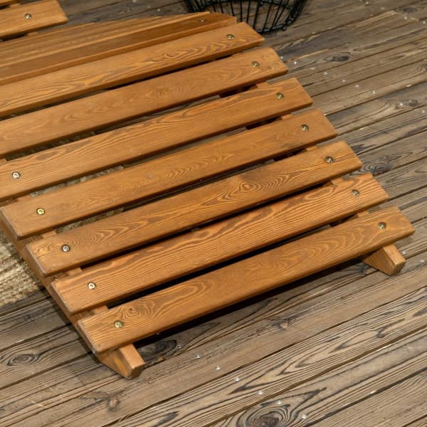 Solseng, Fluktstol, Hageseng, Avslapningsseng For Basseng, Balkong, Opptil 120 Kg, Heltre, Teak, 66X170X77Cm