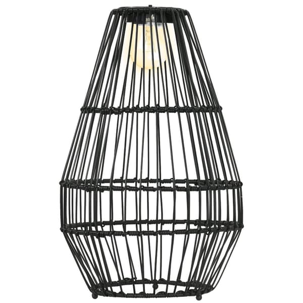 Solar Lampe Havelampe Med Tromle Design, Vandtæt, Lyssensor, Automatisk Led, Til Balkon, Sort