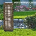 Pikkukuva 8 / 10: Aurinkolamppu Rottinki, Vedenpitävä, Valoanturilla, Led Ulkovalo, 15,5X15,5X46Cm