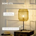 Miniatyrbild 6 av 10: Lampsats Om 2 Med Golv- Och Bordslampa, E27 Bas, Linne Lampskärm, För Vardagsrum, Natur