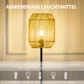 Miniatyrbild 8 av 10: Lampsats Om 2 Med Golv- Och Bordslampa, E27 Bas, Linne Lampskärm, För Vardagsrum, Natur