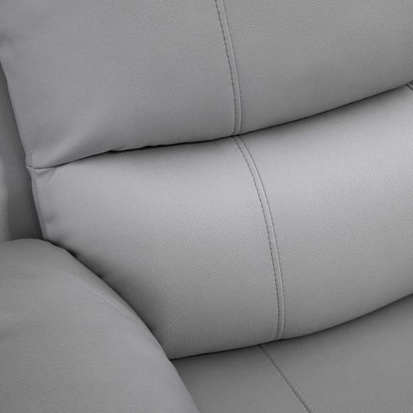 Avslapningsstol 135° Vippbar, Roterende Tv-Stol Med Fotstøtte, Polyester, Grå, Opptil 150 Kg, 72X71X60Cm