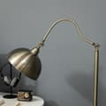 Miniatyrbillede 9 af 10: Gulvlampe Retro Buelampe Med Justerbar Lampeskærm, E27, Messing Look, Til Stuen