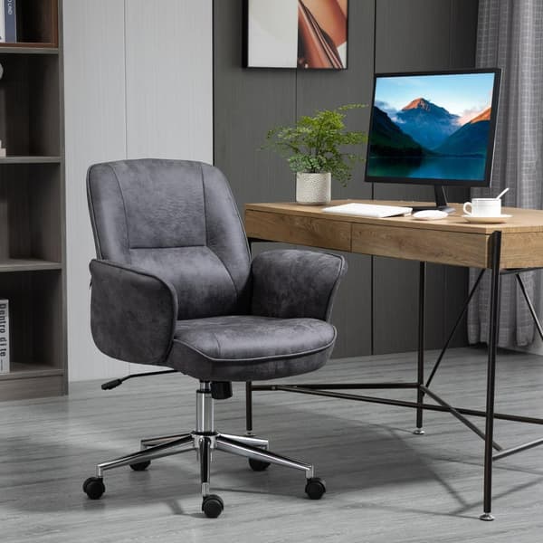 Kontorstol Ergonomisk Skrivebordsstol Med Vippefunktion, Højdejusterbar, Bæreevne Op Til 120Kg, 67X69X92-102Cm