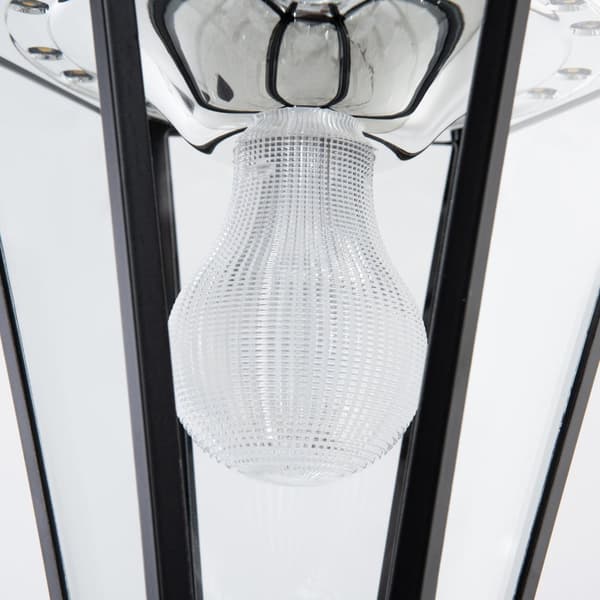 Solar Garden Lanterne Have Light Path Light Med 19 Led 130 Lumen 3000K Aluminium Hærdet Glas Sort 22 X 22 X 194 Cm